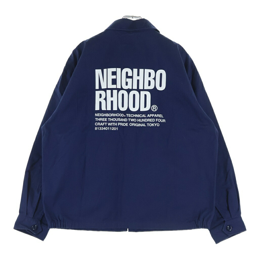 NEIGHBORHOOD(ネイバーフッド) 大きさ:M 23AW ZIP WORK JACKET ジップアップ 細工物上衣 米国海軍 232TSNH-JKM07【中古】【度合いB】【カラーネイビー】【取りまわしバス発着場BRINGご廟店】