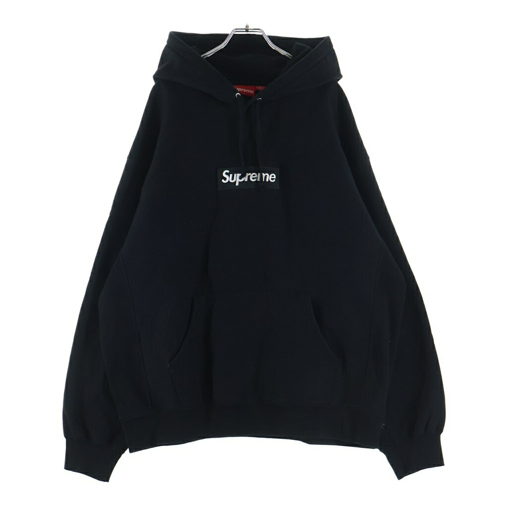 SUPREME(シュプリーム) 大きさ:XL 23AW Box Logo Hooded Sweatshirt ボックス席ロゴタイプ フーデッドスウェットシャツ ティーシャツパーカー 黒いこと【中古】【度合いB】【色つや黒いこと】【取りまわしバス発着場BRING亜米利加村店】