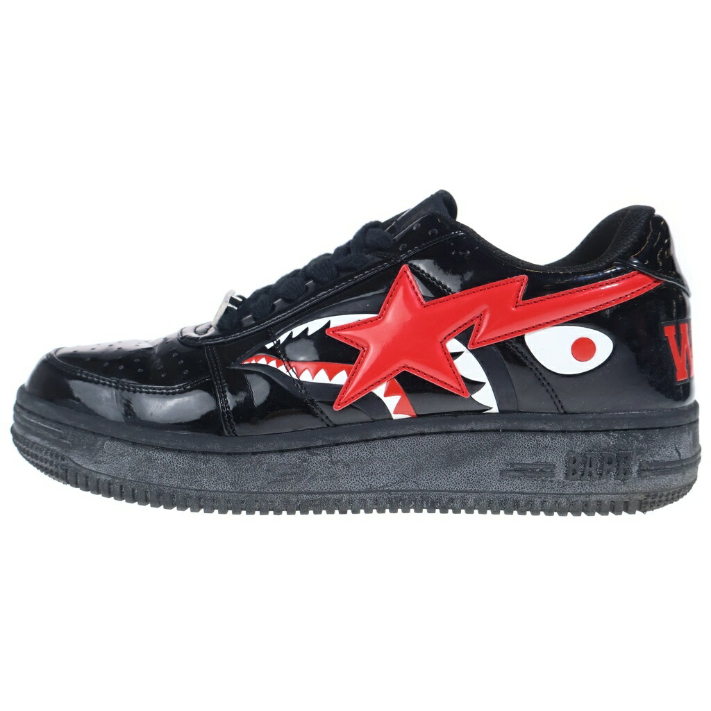 A BATHING APE(アベイシングエイプ) 大きさ:29 ア・ベイシング・エイプ スニーカー 黒いこと #29【中古】【座標軸B】【色つや黒いこと】【オンライン押さえる商いもの】