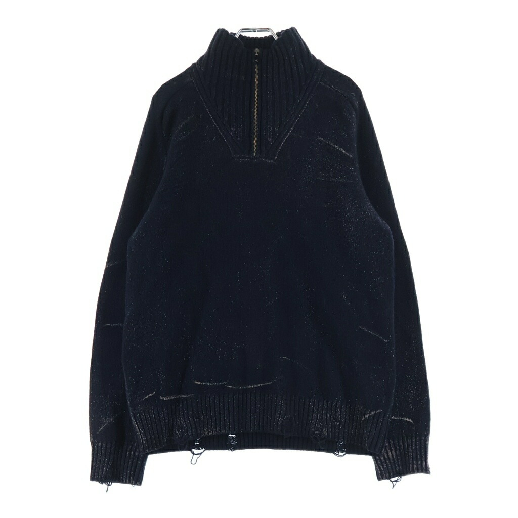 DIESEL(ディーゼル) 大きさ:S K-MAXIME ハーフジップ ハイネック編み物 米国海軍 A21399【中古】【度合いB】【カラーネイビー】【取りまわしバス発着場BRING WASTE_NOT】