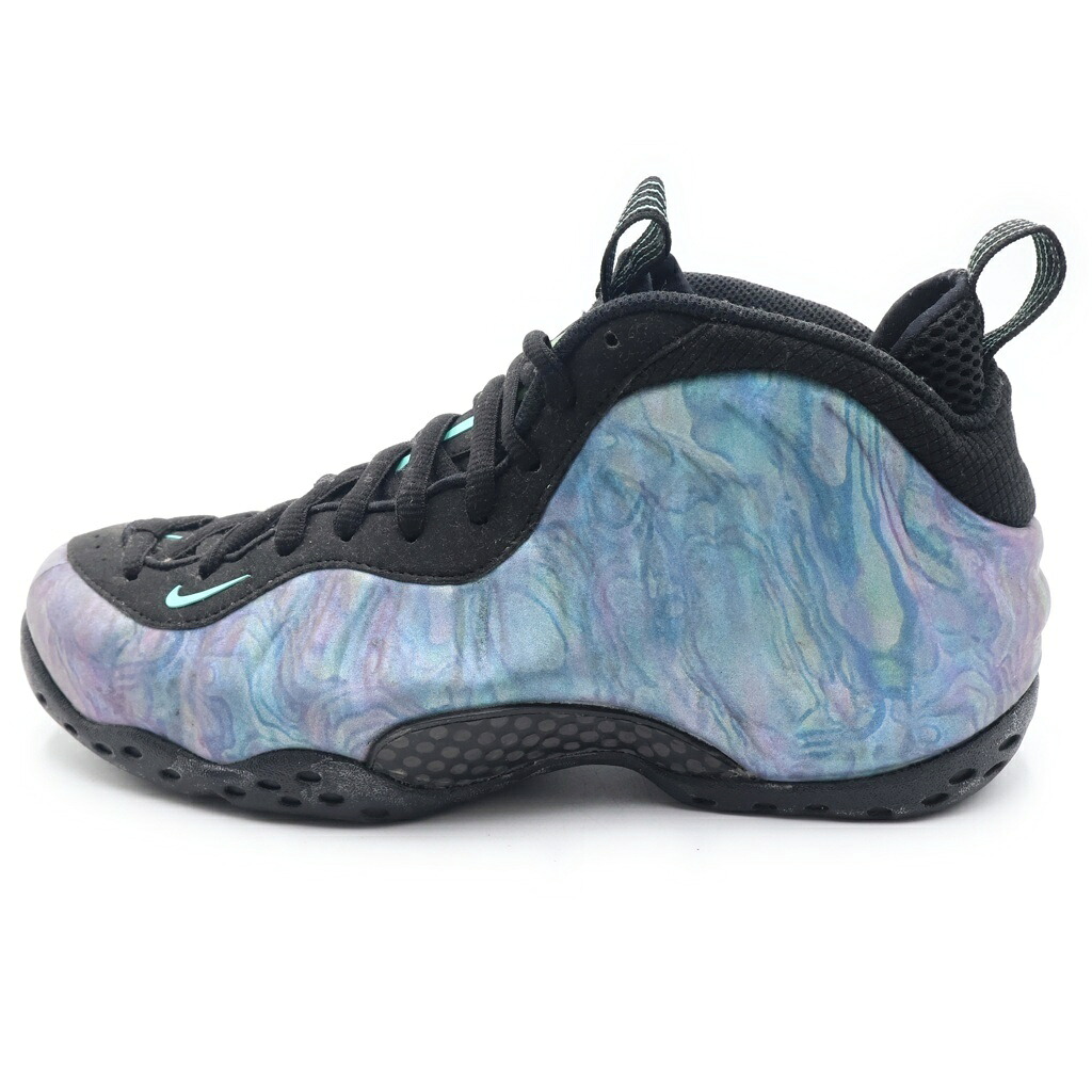 NIKE(ナイキ) 大きさ:26.5糎 AIR FOAMPOSITE ONE PREMIUM ABALONE 575420-009 大気圏 質問用紙 ポジット 割り増し金 アバロン ハイカットスニーカー 薄墨色/黒いこと US8.5/26.5糎【中古】【座標軸B】【色合い薄墨色】【オンライン制限事項商いもの】