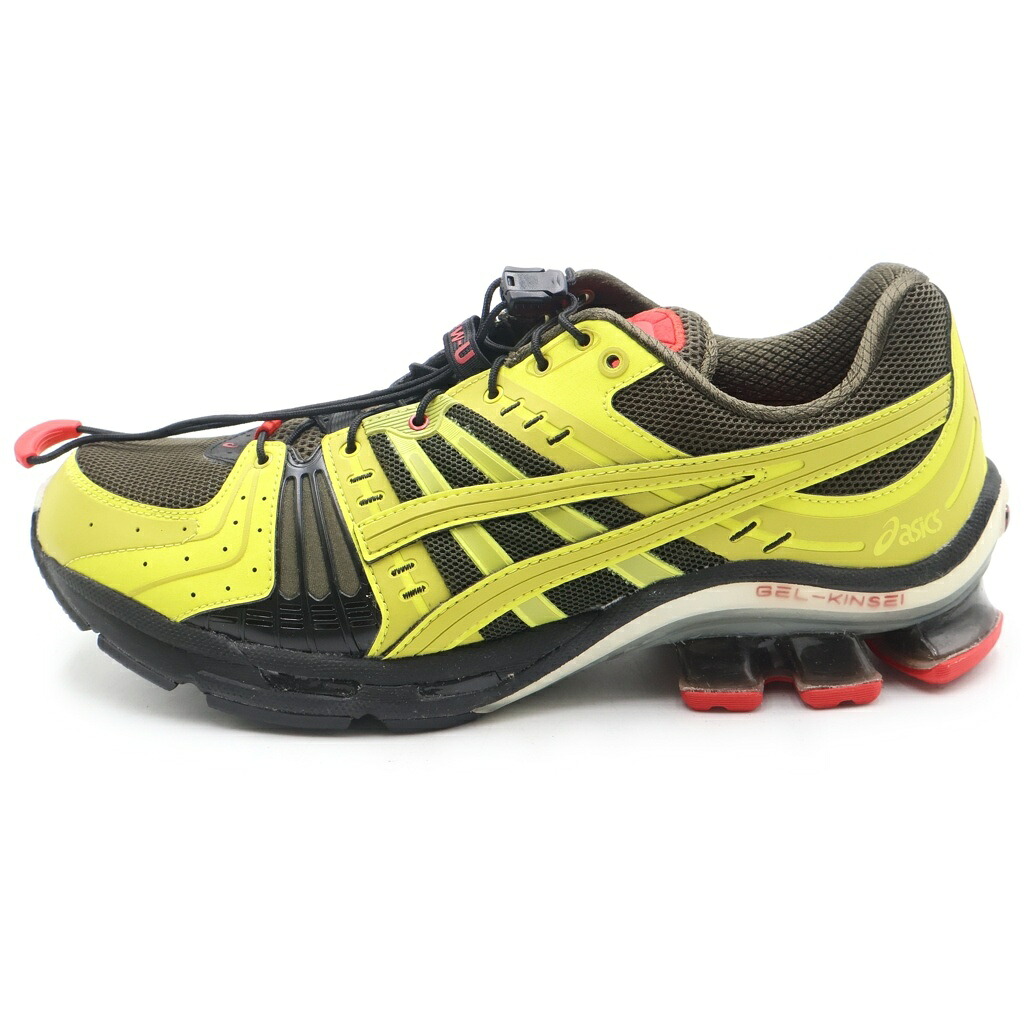 ASICS(アシックス) 大きさ:27.0糎 ×AFFXWRKS GEL-KINSEI KELP 1021A254-200 アフィックスワークス ゲルキンセイ ケルプ ローカットスニーカー 赤銅色/黄色 US9/27糎【中古】【座標軸A】【色合い赤銅色】【オンライン制限事項商いもの】