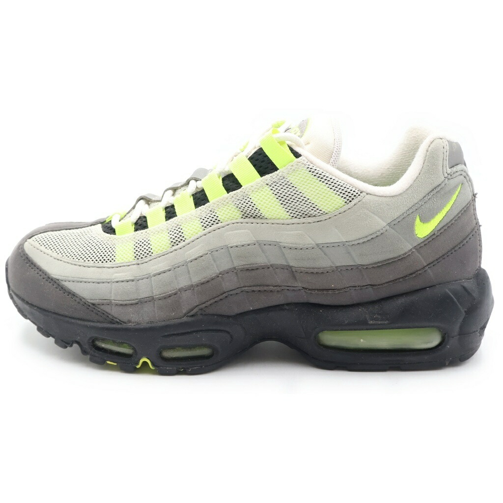NIKE(ナイキ) 大きさ:26.5糎 AIR MAX 95 OG 554970-071 大気圏 マックス 95 ローカットスニーカー 薄墨色/黄色 US8.5/26.5糎【中古】【座標軸B】【色合い薄墨色】【オンライン制限事項商いもの】