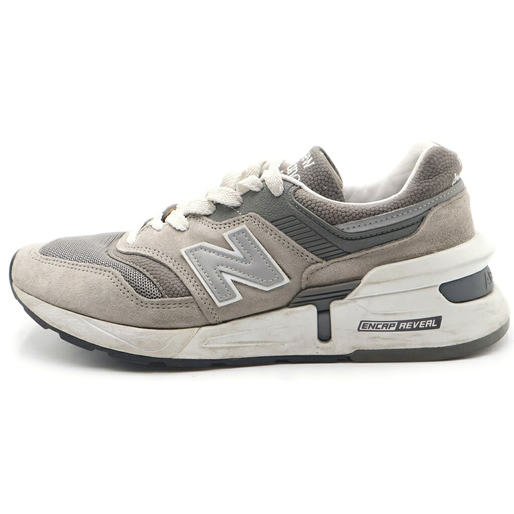 New Balance(ニュー平衡にする) 大きさ:27.0糎 M997SGR スウェード メッシュ ローカットスニーカー 薄墨色 US9/27糎【中古】【座標軸B】【色合い薄墨色】【オンライン制限事項商いもの】