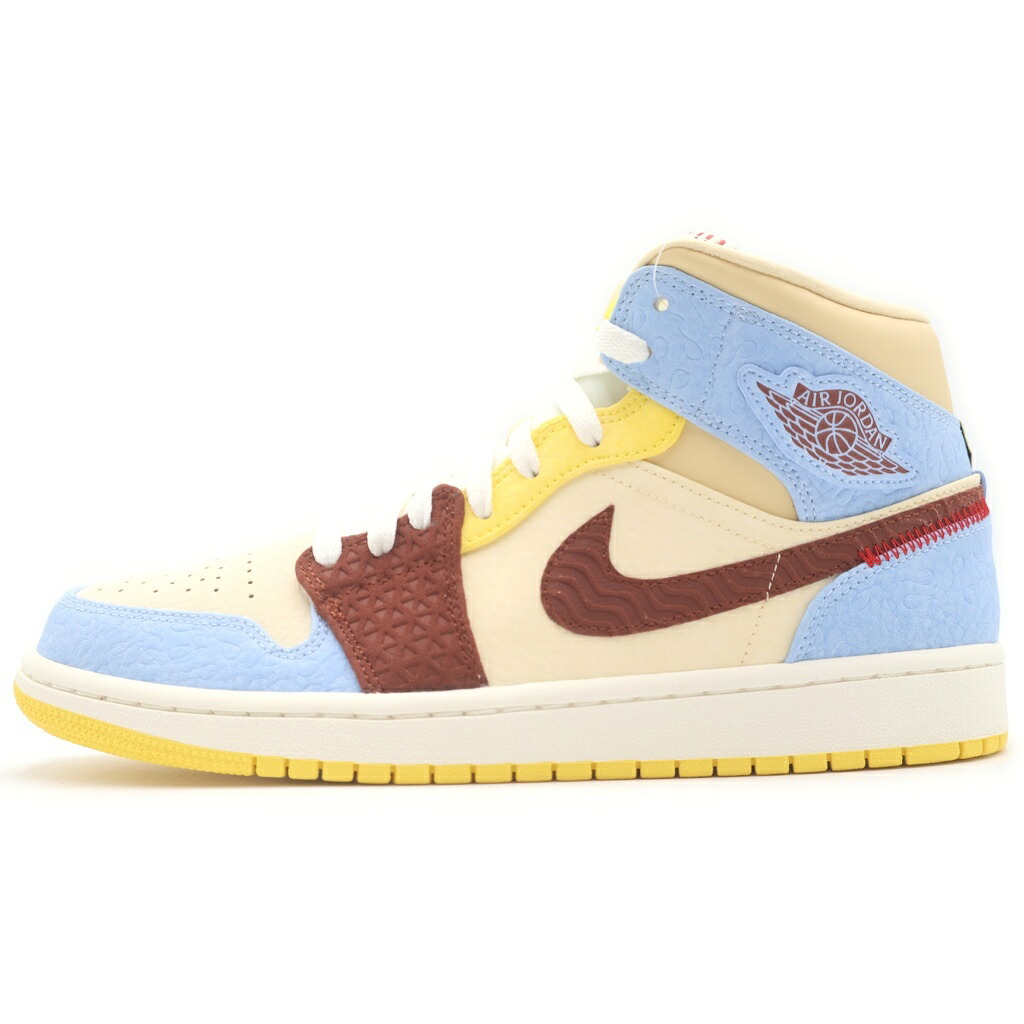 NIKE(ナイキ) 大きさ:27.0糎 ×MAISON CHATEAU ROUGE AIR JORDAN 1 MID SE CU2803-200 棲み家 城郭建築 頬べに エアジョーダン1 ミッドカットスニーカー マルチ US9/27糎【新古品/中古】【座標軸S】【色合いマルチ色合い】【オンライン制限事項商いもの】