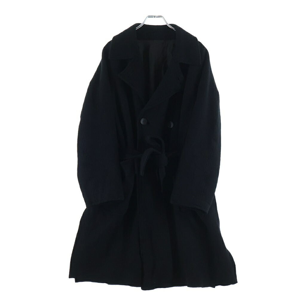 THE VIRIDI-ANNE(ザヴィリジアン) 大きさ:1 19AW 綿織物 縮絨リバーシブルコート 黒いこと VI-3124-04【中古】【度合いB】【色つや黒いこと】【オンライン押さえる商いもの】