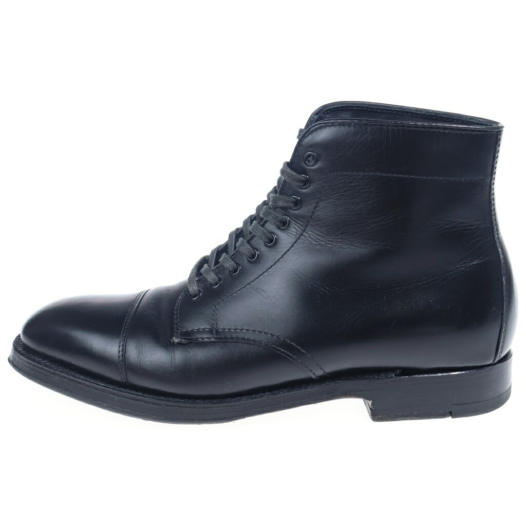Alden(オールデン) 大きさ:6 1/2 STRAIGHT TIP BOOT 3917 引っ切り無い 手当て レースアップブーツ 黒いこと 6.5【中古】【座標軸B】【色合い黒いこと】【取りまわしバス発着場BRING梅田茶屋町店】