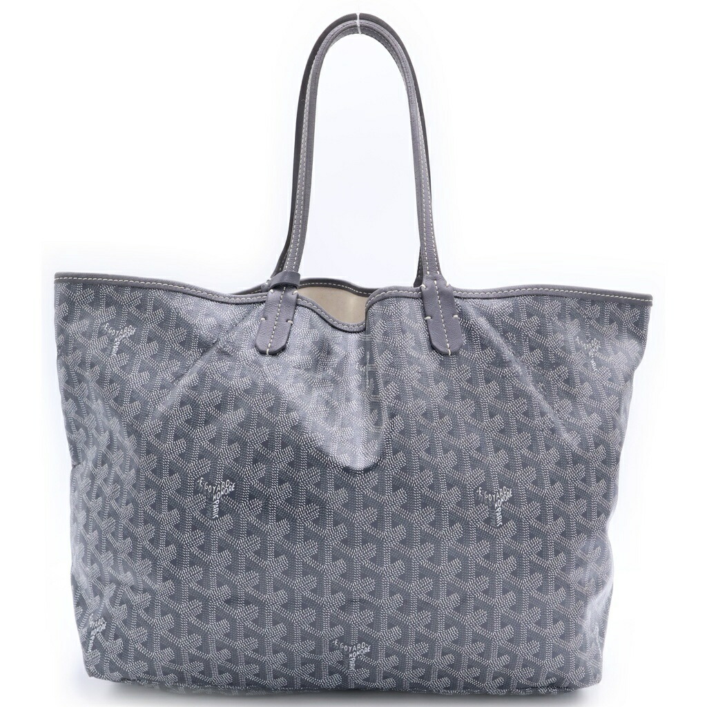 GOYARD(ゴヤール) サンルイPM PVCなめし革 ハンドバック ショルダーバッグ 薄墨色【中古】【度合いB】【色つや薄墨色】【取りまわしバス発着場BRING梅田茶屋町店】
