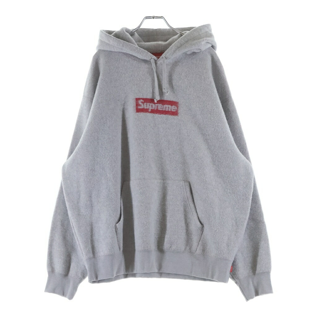 SUPREME(シュプリーム) 大いさ:L 23SS Inside Out Box Logo Hooded Sweatshirt 内辺 アウト ボックス席ロゴタイプ フーデッド 汗水 パーカー 薄墨色【新古品/中古】【座標軸S】【色合い薄墨色】【取りまわしバス発着場BRING仙台店】