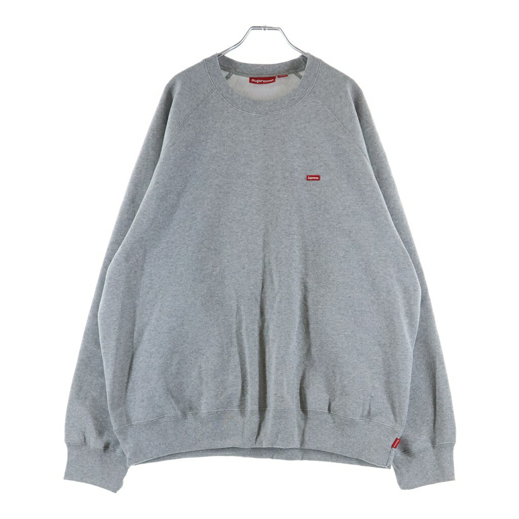 SUPREME(シュプリーム) 大きさ:XL 24SS Small Box Raglan スモールボックスロゴ ラグラン衣袂 汗水 調教師 薄墨色【新古品/中古】【度合いS】【色つや薄墨色】【取りまわしバス発着場渋谷】