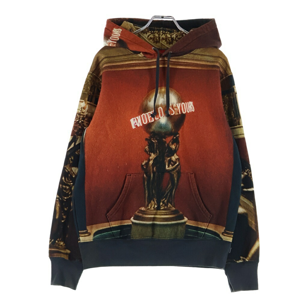 SUPREME(シュプリーム) 大いさ:S 17AW ×Scarface The World Is Yours Hooded Sweatshirt スカーフェイス 世界 イズ ユアーズ フーデッド 汗水 パーカー マルチ【中古】【座標軸B】【色合いマルチ色合い】【取りまわしバス発着場渋谷】