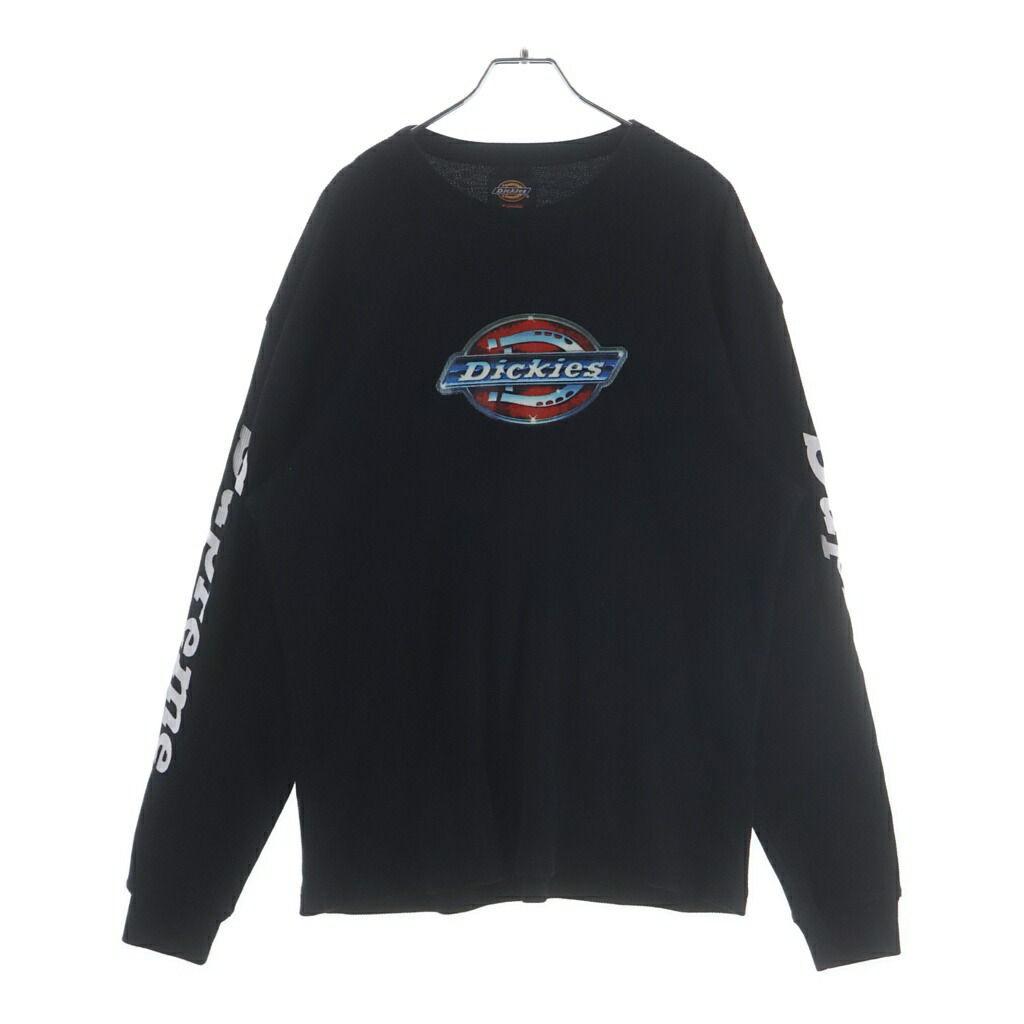 SUPREME(シュプリーム) 大いさ:M x Dickies Thermal ×ディッキーズ ロゴタイプ刷り上げる サーマル 長袖ティーシャツ 黒いこと【新古品/中古】【座標軸S】【色合い黒いこと】【取りまわしバス発着場BRING横浜ビブレ店】