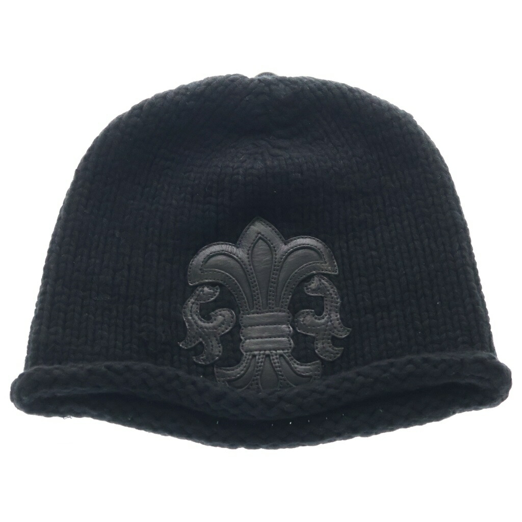 CHROME HEARTS(クロムハーツ) BEANIE CASH BS FLARE BSフレアパッチ ニットビーニー キャップ 帽子 ブラック【中古】【程度B】【カラーブラック】【取扱店舗BRING仙台店】｜ブランド買取・販売　BRING