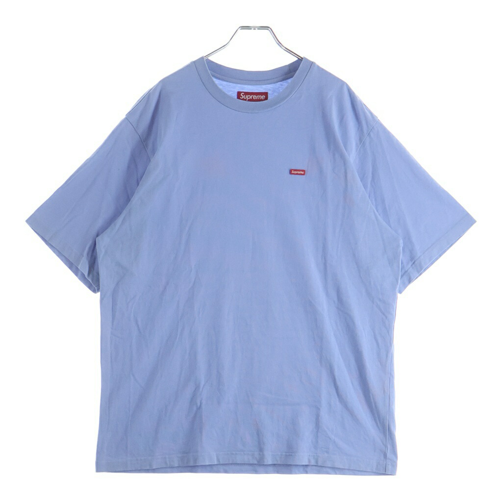 SUPREME(シュプリーム) 大きさ:M 25SS Small Box Tee スモールボックスロゴ 労働者の一団のど首半袖プルオーバー 青色【中古】【座標軸A】【色合い青色】【取りまわしバス発着場原宿】