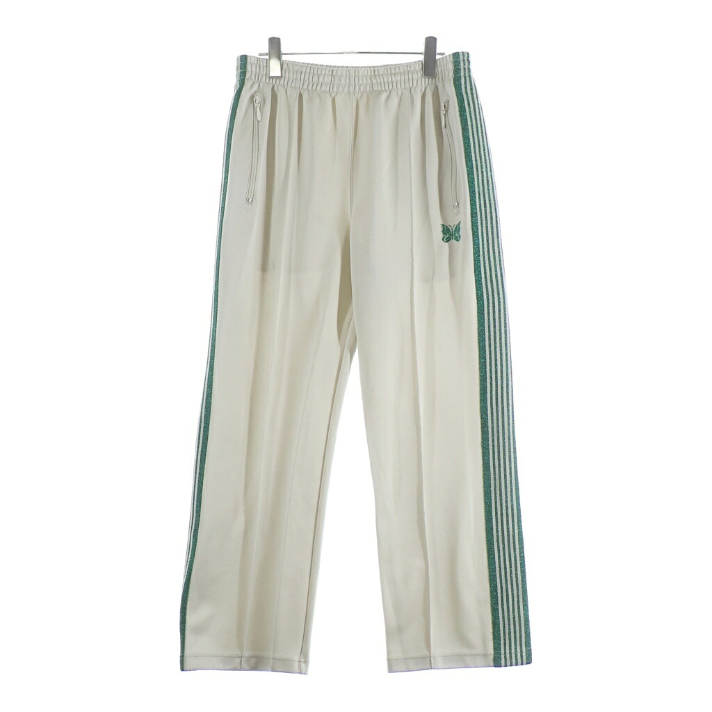 Needles(ニードルス) 大いさ:M EXCLUSIVE ITEM TRACK PANT エクスクルーシブ 貨物自動車ズボン下 白いこと/緑であること OT1692【中古】【座標軸B】【色合い白いこと】【取りまわしバス発着場BRING札幌店】