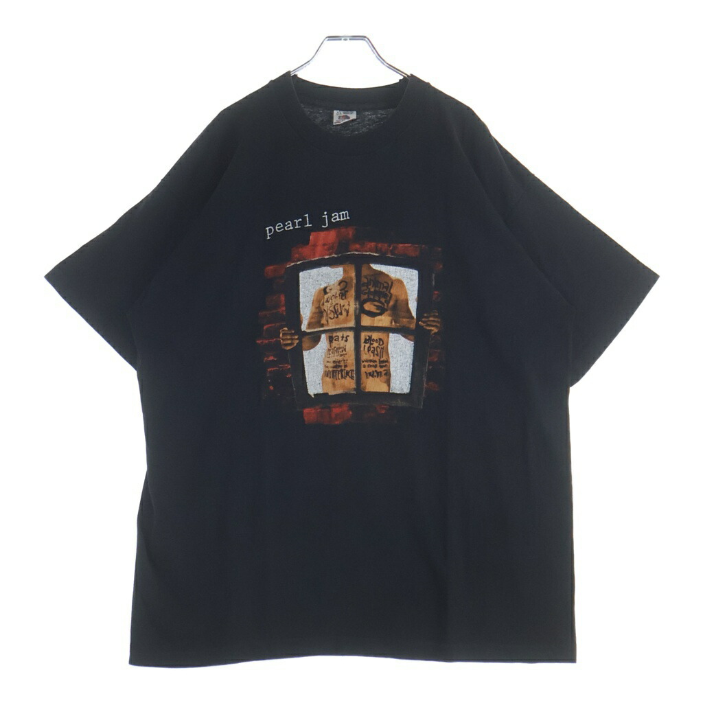VINTAGE(ヴィンテージ) 大きさ:XL 90s PEARL JAM WINDOW PAIN 刷り上げるプルオーバー 半袖カットソー 黒いこと【中古】【座標軸B】【色合い黒いこと】【取りまわしバス発着場AWESOME高円寺店】