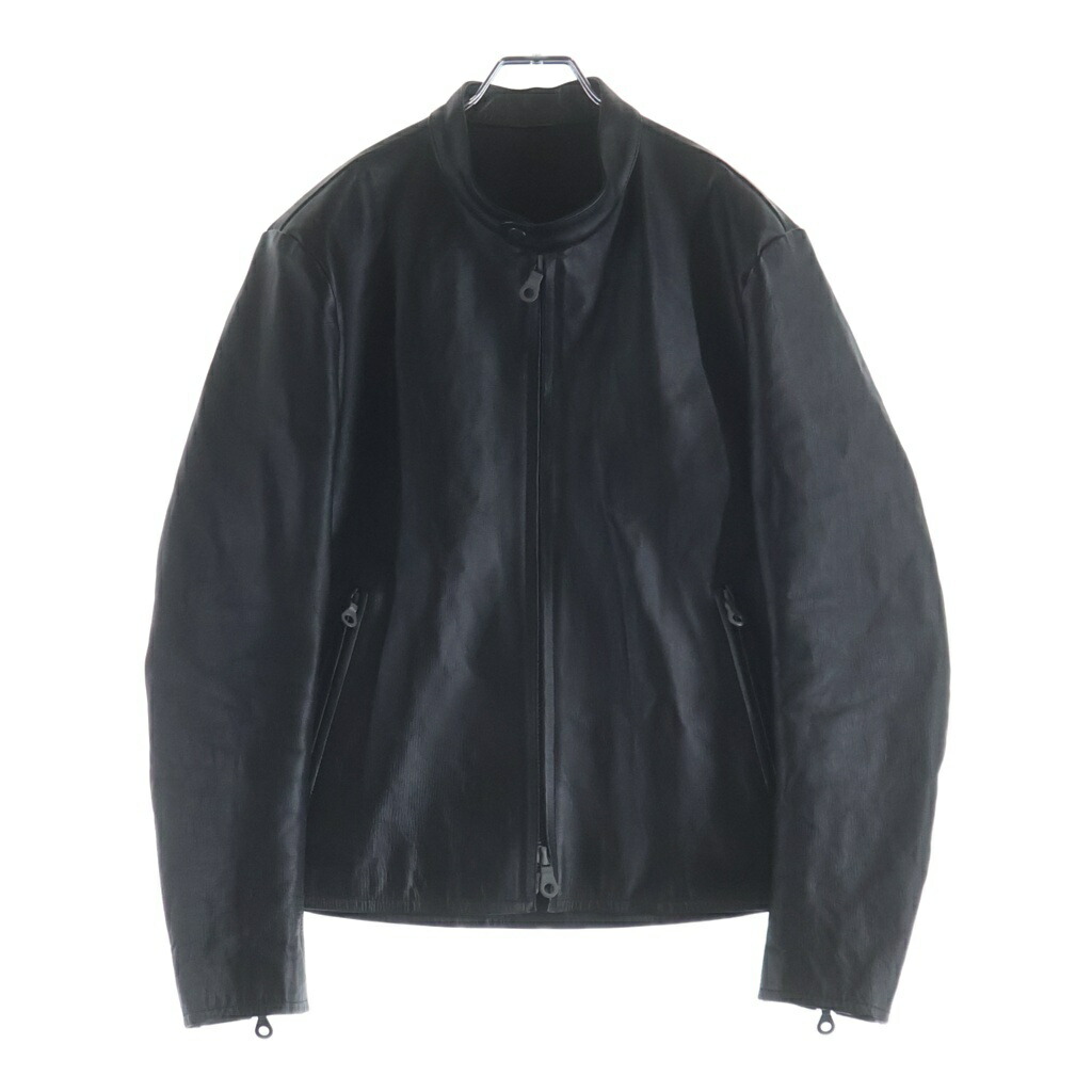 ISAMU KATAYAMA BACKLASH(イサムカタヤマバックラッシュ) 大きさ:M KOBE LEATHER 神戸カウなめし革 シングル ライダースジャケット 黒いこと 1948-01【中古】【座標軸A】【色合い黒いこと】【取りまわしバス発着場BRING廟堂店】