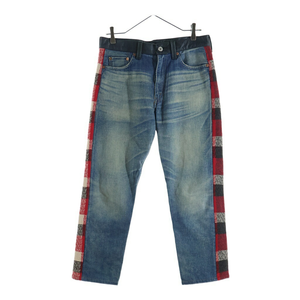 JUNYA WATANABE COMME des GARCONS(ジュンヤワタナベ コムデ給仕) 大きさ:S 13AW 異原料品うつり変わり デニムチェックパンツ レディース マルチ色つや JL-P007【中古】【度合いB】【色つやマルチ色つや】【取りまわしバス発着場BRING THRIFT CLOSET あべの店】