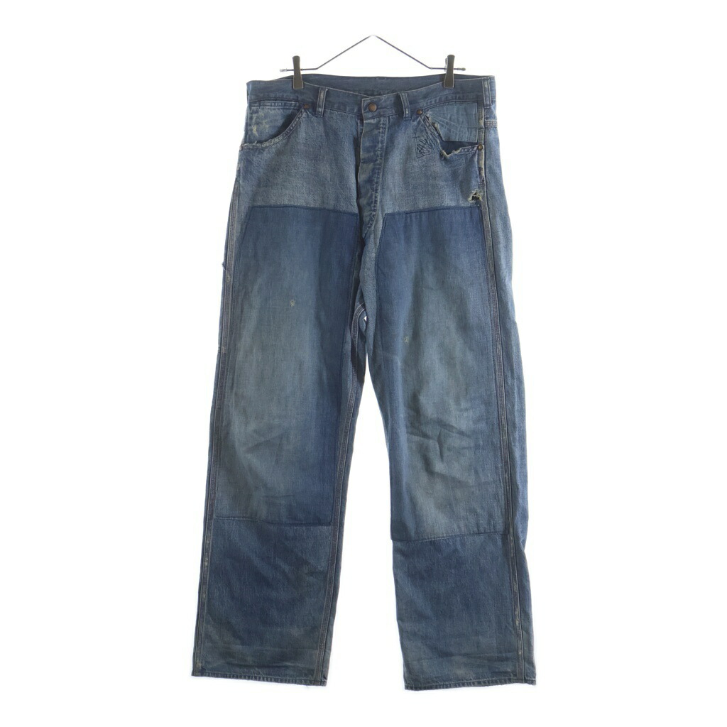 SAINT MICHAEL(セントマイケル) 大きさ:L 23AW DENIM PAINTER PANTS ペインター 不都合工業 ジーンズズボン下 SM-A23-0000-038 インディゴ【中古】【度合いB】【色つや青碧】【取りまわしバス発着場BRING亜米利加村店】