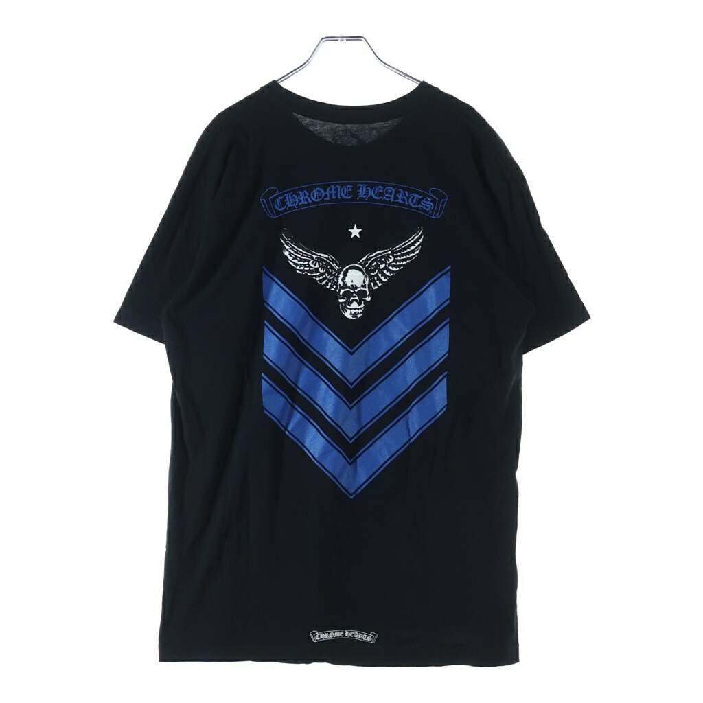 CHROME HEARTS(クロムハーツ) 大きさ:XL FOTI S/S フォティ バックスクロールラベル マハリアプリント半袖プルオーバーカットソー【中古】【座標軸B】【色合い黒いこと】【取りまわしバス発着場OneStyle新宿店】