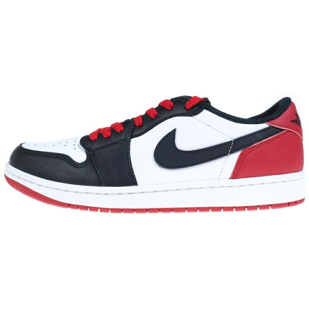 NIKE(ナイキ) 大きさ:28.0糎 AIR JORDAN 1 RETRO LOW OG BLACK TOE CZ0790-106 エアジョーダン1 ブラックトゥ ローカットスニーカー 白いこと/黒いこと/赤いこと US10/28糎【新古品/中古】【座標軸S】【色合い黒いこと】【取りまわしバス発着場BRING THRIFT CLOSET 幕張店】