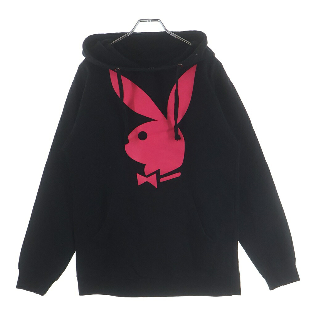 ANTI SOCIAL SOCIAL CLUB(アンチソーシャルソーシャルクラブ) サイズ:S ×PLAYBOY LOGO PRINT PULLOVER HOODIE ×プレイボーイ ロゴプリント プルオーバーパーカー フーディ ブラック【中古】【程度B】【カラーブラック】【取扱店舗BRING横浜ビブレ店】|ブランド買取・販売 BRING
