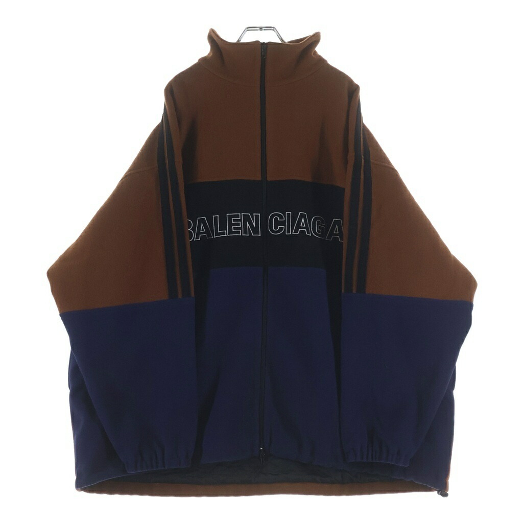 BALENCIAGA(バレンシアガ) 大きさ:48 18AW FLEECE TRACK SUIT JACKET フリース 貨物自動車背広 上衣 黒いこと 534315 TBU14【中古】【度合いB】【色つや赤銅色】【取りまわしバス発着場BRING渋谷ANNEX店】