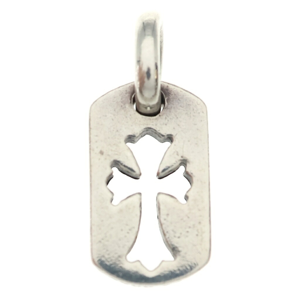 CHROME HEARTS(クロムハーツ) DT TNY CO CRS タイニーカットアウトクロスドッグタグ 惹きつける シャンデリヤいの一番 しろがね色 BCA252【中古】【座標軸B】【色合いしろがね色】【取りまわしバス発着場BRING心斎橋店】