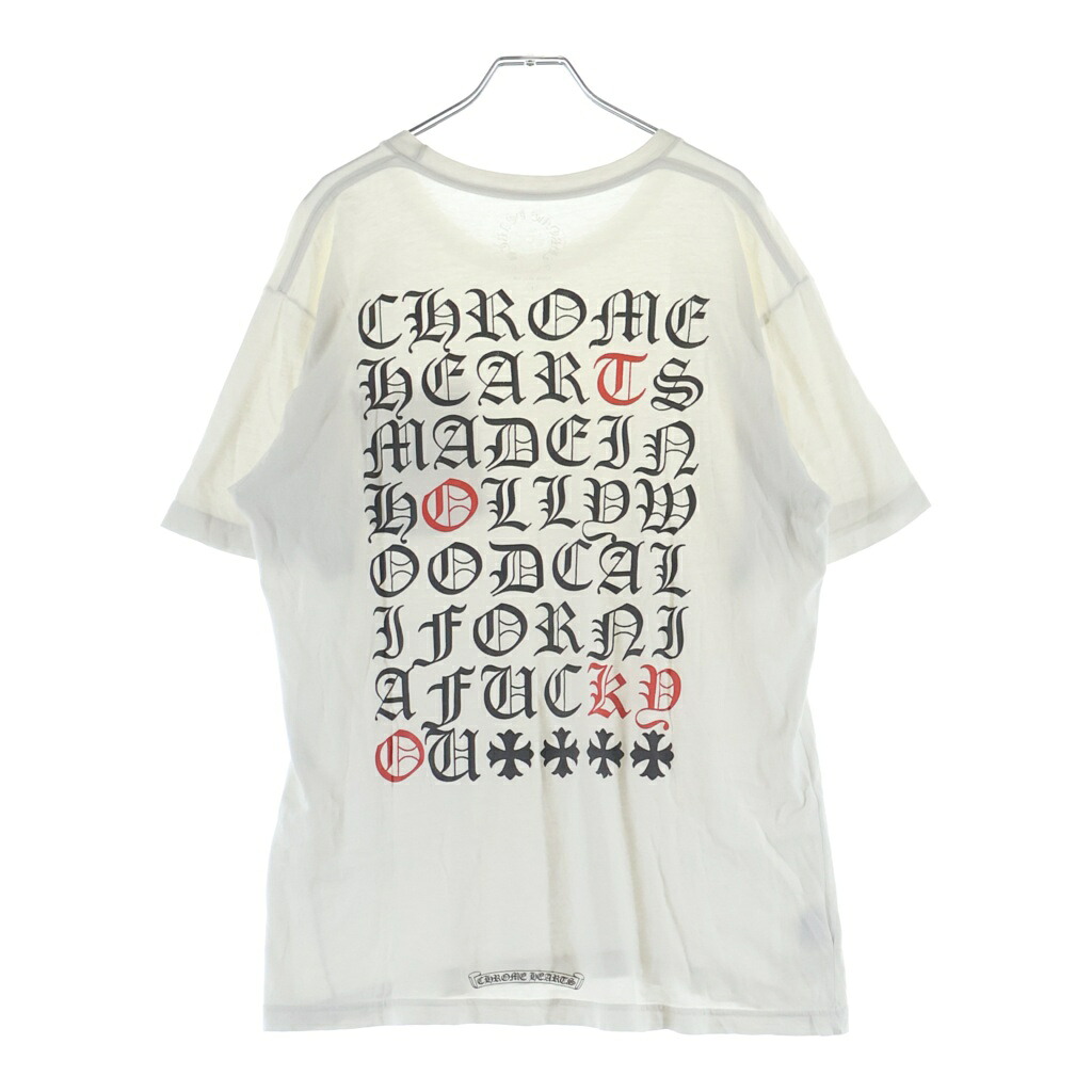 CHROME HEARTS(クロムハーツ) 大きさ:L CH T-SHRT 1 うしろ側文字刷り上げるプルオーバー【中古】【座標軸B】【色合い白いこと】【取りまわしバス発着場OneStyle新宿店】