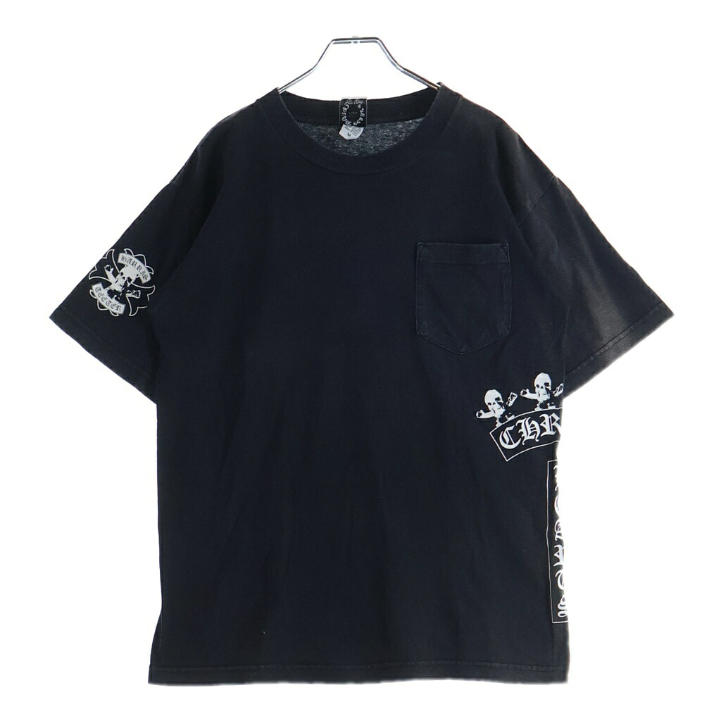 CHROME HEARTS(クロムハーツ) 大きさ:M OLD FOTI 年寄りの フォティT赤ちょうちん刷り上げる 半袖プルオーバーカットソー【中古】【座標軸B】【色合い黒いこと】【取りまわしバス発着場原宿】