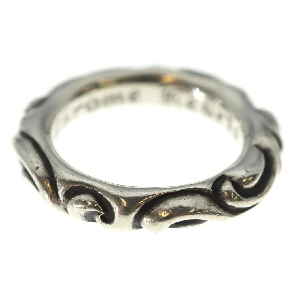 CHROME HEARTS(クロムハーツ) 大きさ:14.0号 SCRL BAND スクロールダンス楽隊 輪っか しろがね色 BCA351【中古】【座標軸B】【色合いしろがね色】【取りまわしバス発着場OneStyle名古屋運動場店】