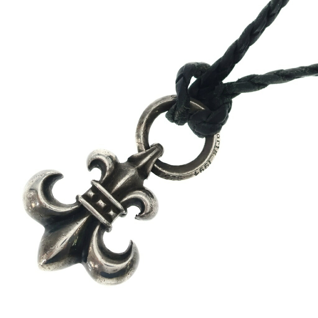 CHROME HEARTS(クロムハーツ) OLD BS FLUER BS太陽面爆発 シャンデリヤいの一番 レザーブレイド しろがね色/黒いこと【中古】【座標軸B】【色合いしろがね色】【取りまわしバス発着場BRING横浜ビブレ店】