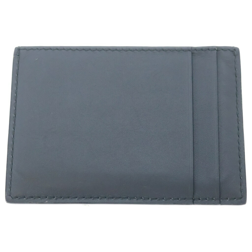 TIFFANY \u0026 Co.(ティファニー) Card Case ワンポイントロゴタイプ なめし革 歌留多容れもの 靉靆たる薄墨色【中古】【座標軸B】【色合い薄墨色】【取りまわしバス発着場BRING有楽町マルイ店】