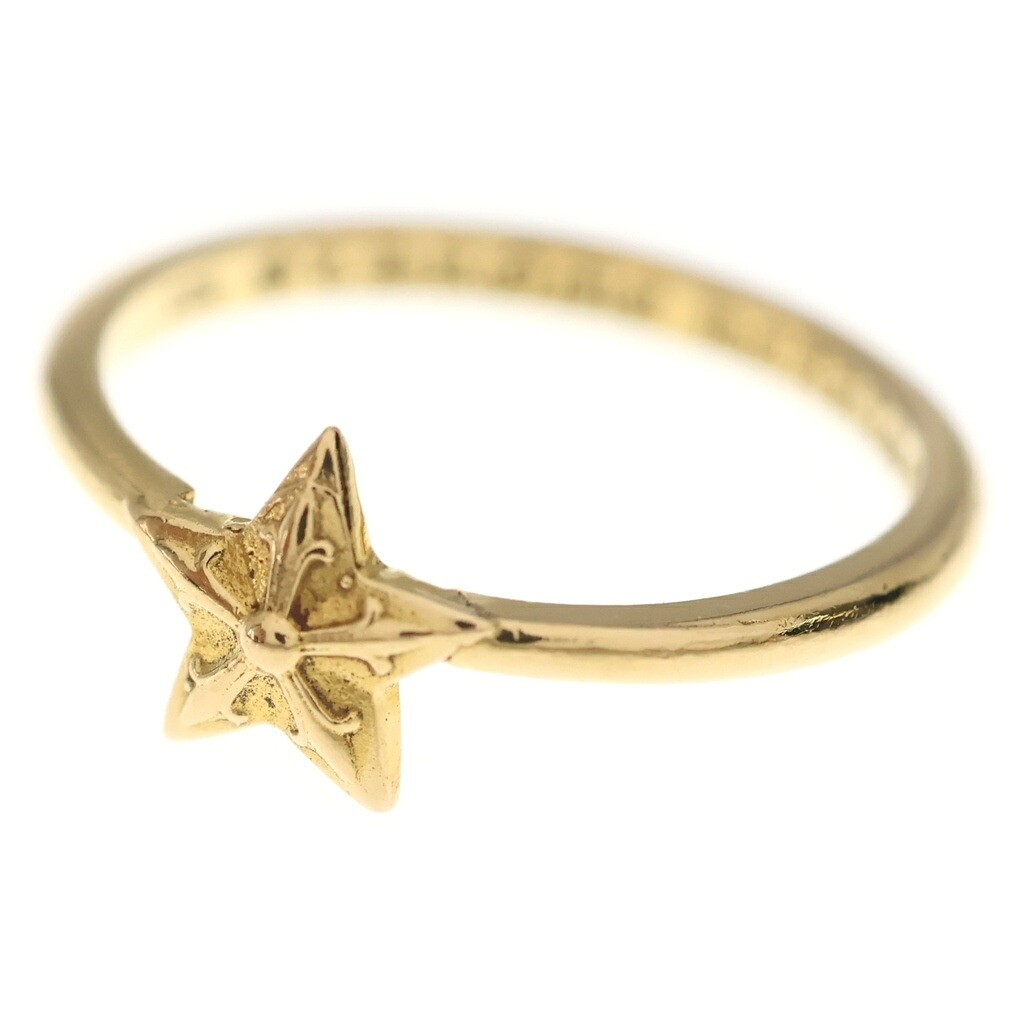 CHROME HEARTS(クロムハーツ) 大いさ:9号 22K BUBBLGM STAR 22Kバブルガムスター ゴールド輪っか【中古】【座標軸B】【色合いゴールド】【取りまわしバス発着場原宿】