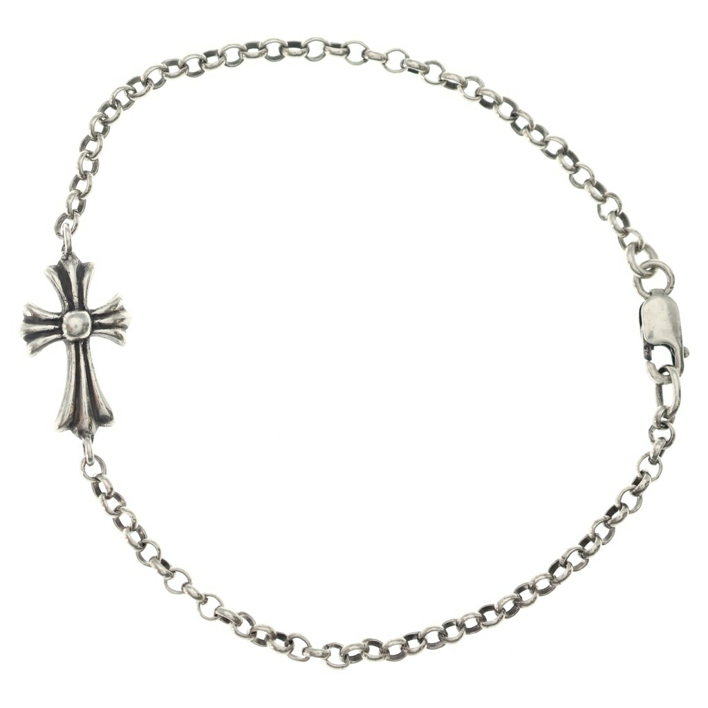 CHROME HEARTS(クロムハーツ) 大きさ:6inch CHN BBY FAT ベイビーファットチェーン 腕輪 しろがね色【中古】【度合いB】【色つやしろがね色】【取りまわしバス発着場原宿】