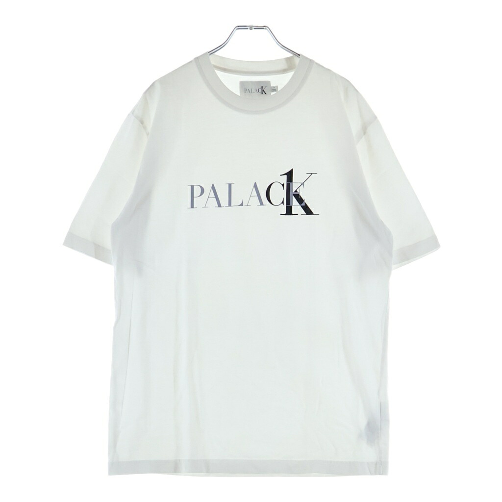 Palace Skateboards(パレススケートボーズ) サイズ:M 22SS ×CALVIN KLEIN SS LOGO TEE EMBROID パレス プリントロゴ 半袖Tシャツ カットソー グレー 40317UC【中古】【程度A】【カラーホワイト】【取扱店舗BRING札幌店】|ブランド買取・販売 BRING