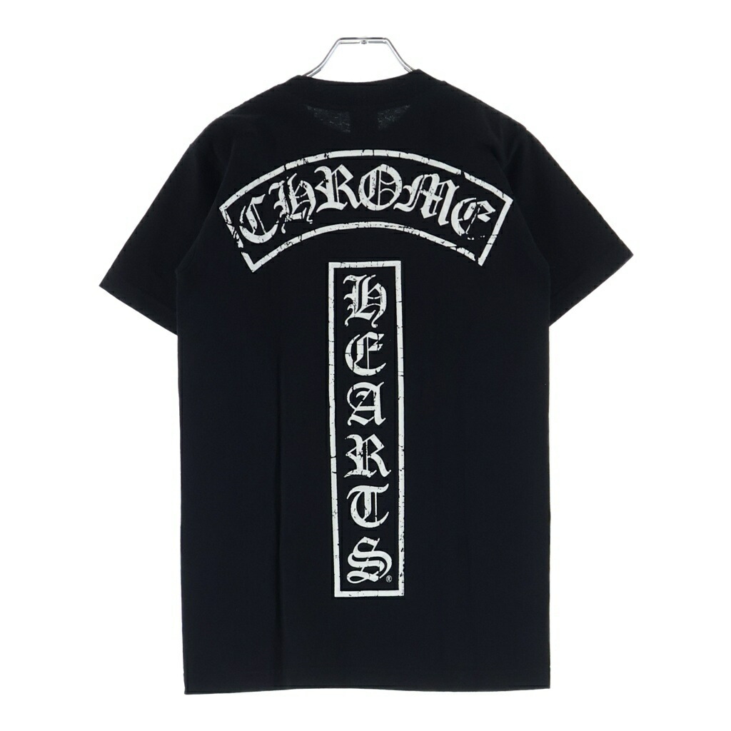 CHROME HEARTS(クロムハーツ) 大きさ:S OLD T-BAR STAR LOGO ティーバースタープリントプルオーバー カットソー 黒いこと【中古】【座標軸B】【色合い黒いこと】【取りまわしバス発着場新宿】