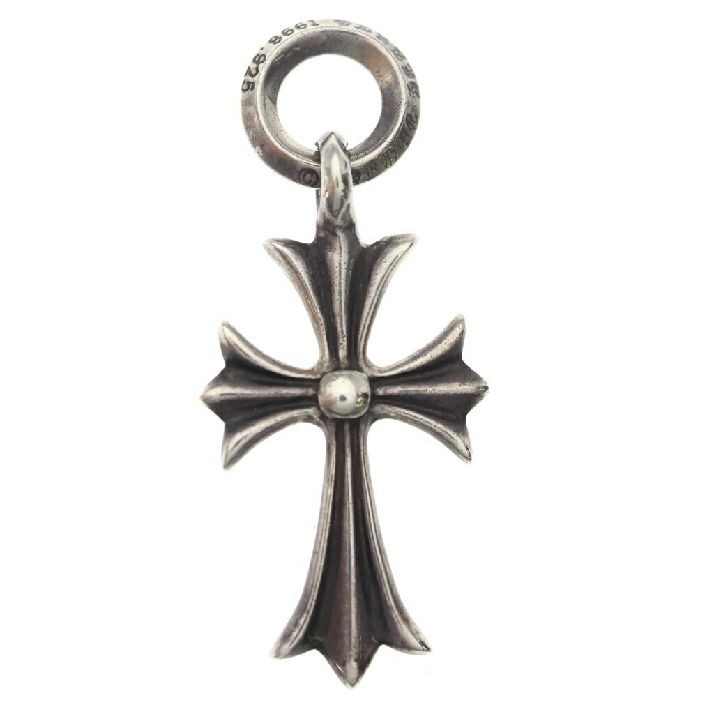 CHROME HEARTS(クロムハーツ) TINY CH CROSS タイニーCHはりつけ台 惹き付ける 頸飾りいの一番 しろがね色 BCA382【中古】【座標軸B】【色合いしろがね色】【取りまわしバス発着場原宿】