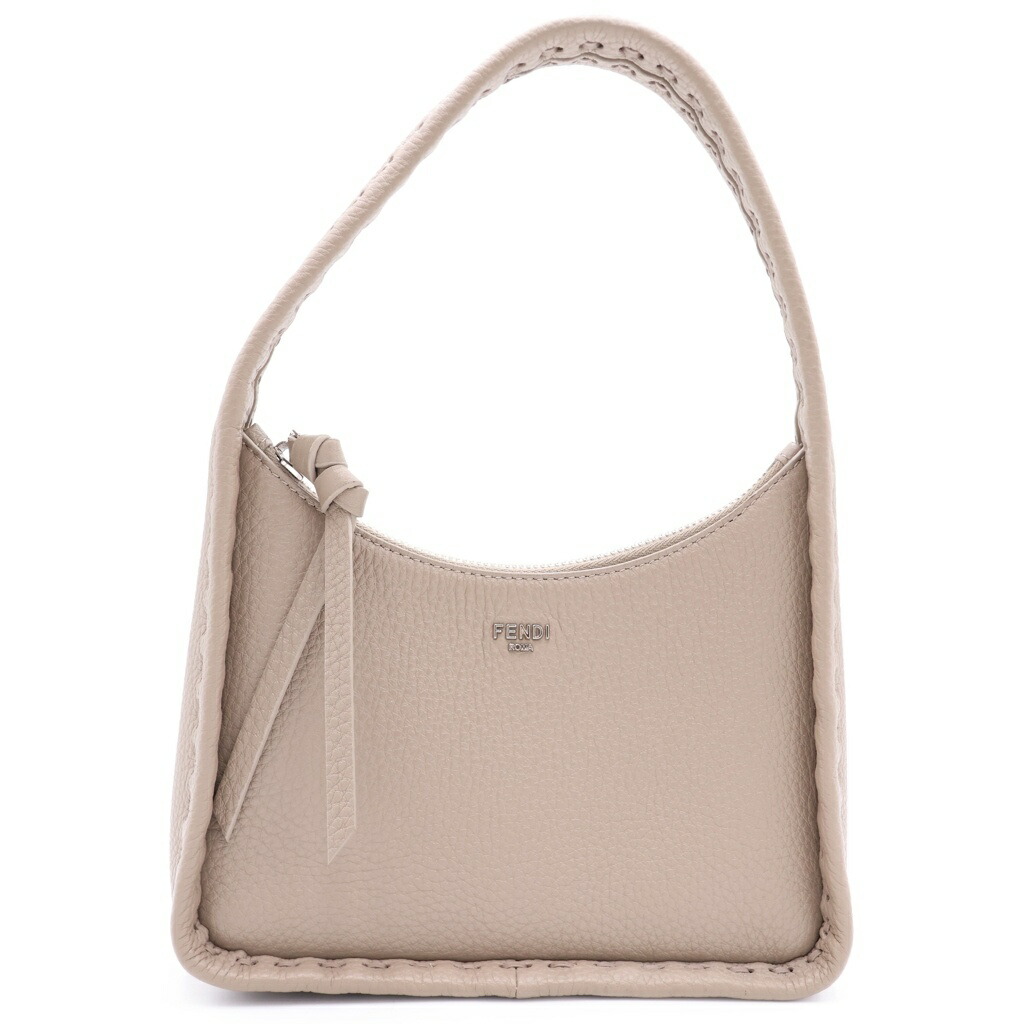 FENDI(フェンディ) スモール フェンデッセンス セレリア なめし革 ハンドバッグ ベージュ【中古】【座標軸A】【色合いベージュ】【取りまわしバス発着場渋谷】