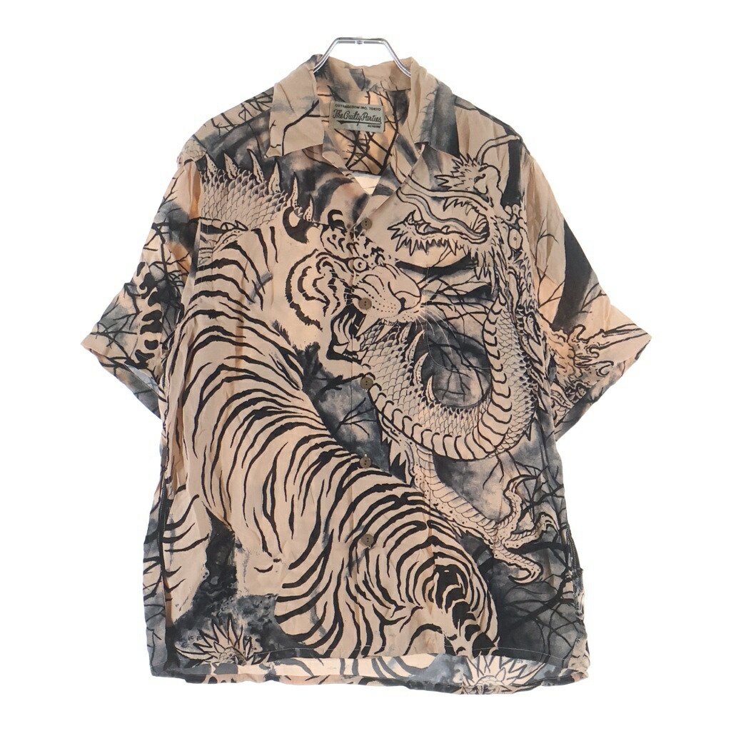 WACKO MARIA(ワコマリア) 大いさ:XS 22SS × TIM LEHI ティムロバート・エドワード・リー御機嫌 HAWAIIAN SHIRT S/S 開襟 半袖ハワイアンティーシャツ 秋味サクラ色【中古】【座標軸B】【色合いサクラ色】【取りまわしバス発着場BRING福岡天神店】