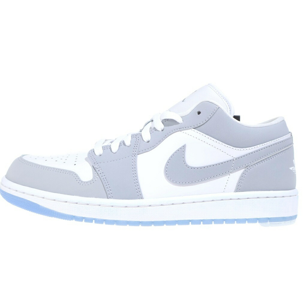 NIKE(ナイキ) 大きさ:29.0珊 WMNS AIR JORDAN 1 LOW WOLF GREY DC0774-105 ウィメンズ エアジョーダン1 ローカットスニーカー 白いこと/薄墨色 US W12/29珊【新古品/中古】【度合いS】【色つや白いこと】【取りまわしバス発着場BRING THRIFT CLOSET あべの店】