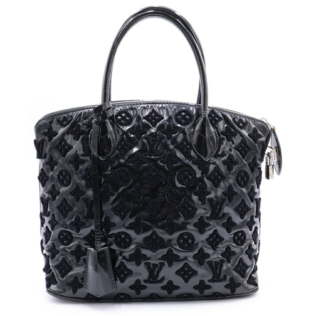 LOUIS VUITTON(ルイヴィトン) 鍵を掛けるイット ブークレット モノグラム ファシナション ノワール 専売特許なめし革 ハンドバック しろがね色金具 黒いこと M40602【中古】【度合いB】【色つや黒いこと】【取りまわしバス発着場原宿】
