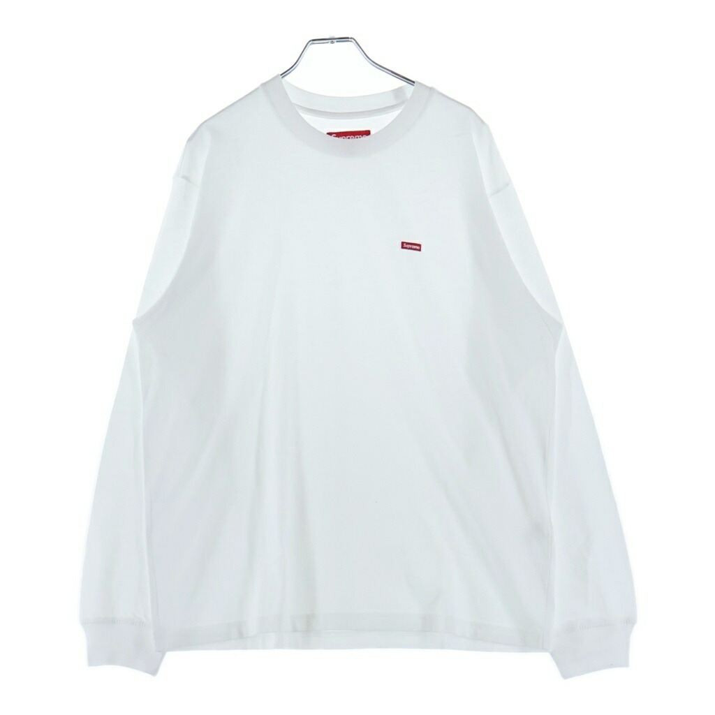 SUPREME(シュプリーム) 大きさ:S 24SS Small Box Logo L/S Tee スモールボックスロゴロングスリーブティーシャツ ロゴタイプ刺しゅう労働者の一団のど首長袖ティーシャツ 白いこと【新古品/中古】【度合いS】【色つや白いこと】【取りまわしバス発着場BRING仙台店】