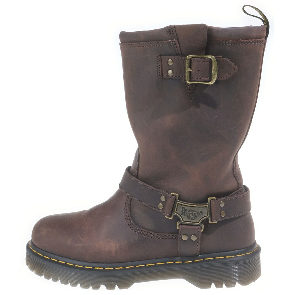 Dr.Martens(お医者さんマーチン) 大きさ:UK9.0 ANISTONE HI ハイカットバイカーブーツ 赤銅色【中古】【度合いA】【色つや赤銅色】【取りまわしバス発着場BRING THRIFT CLOSET あべの店】