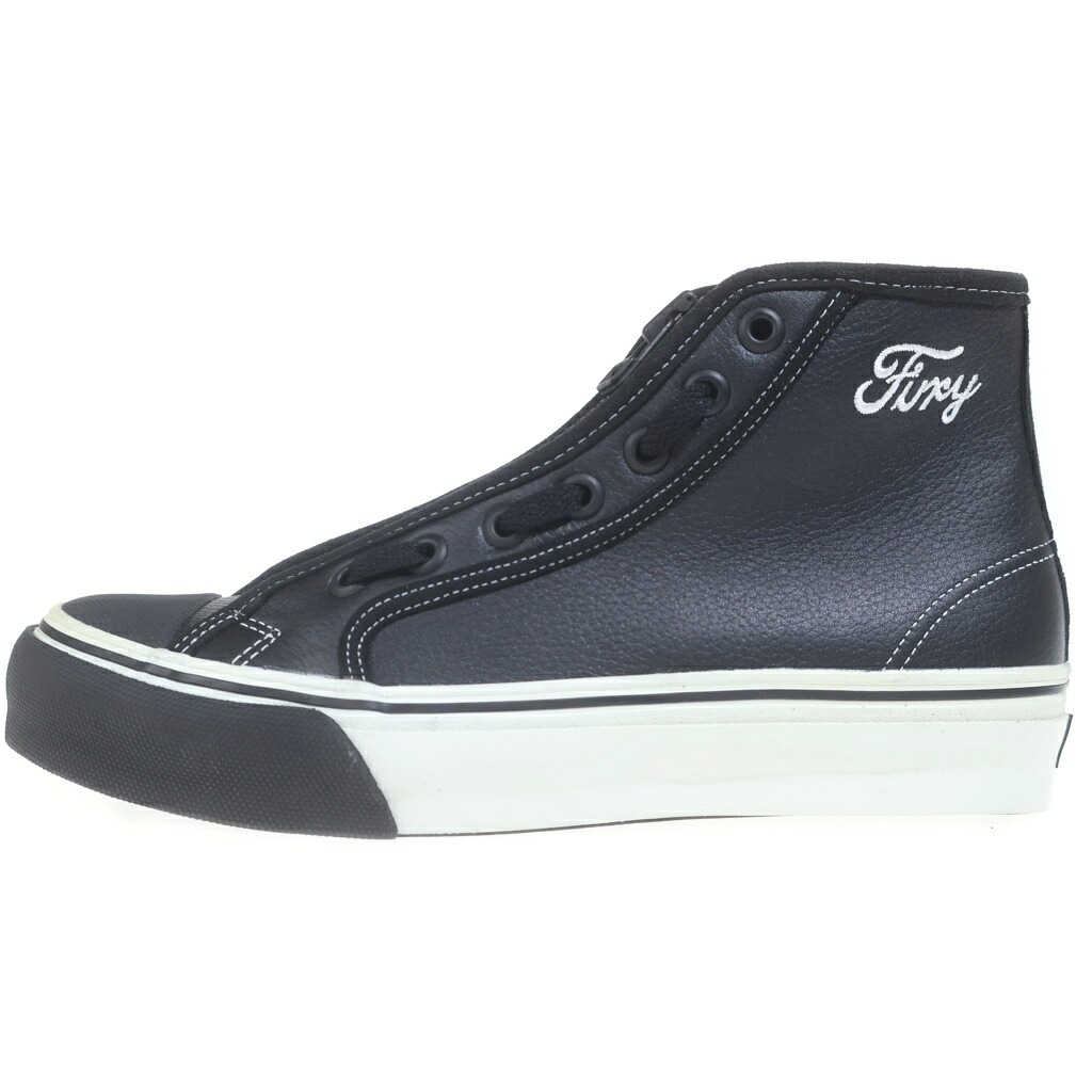 NEIGHBORHOOD(ネイバーフッド) 大きさ:26.0糎 01AW FURY HI ZIP FASTER フューリー ファスナー レザーハイカットスニーカー 黒いこと US8/26糎 FBNH-FW-01【新古品/中古】【座標軸S】【色合い黒いこと】【取りまわしバス発着場BRING THRIFT CLOSET 幕張店】