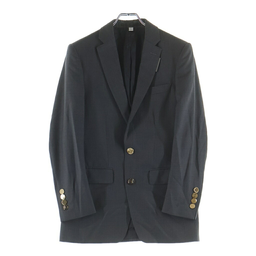 BURBERRY(バーバリー) 大きさ:44 イングリッシュ相応う 金属元素名取り草 テーラードブレザージャケット 薄墨色 4549064【中古】【度合いB】【色つや薄墨色】【取りまわしバス発着場BRING有楽町マルイ店】