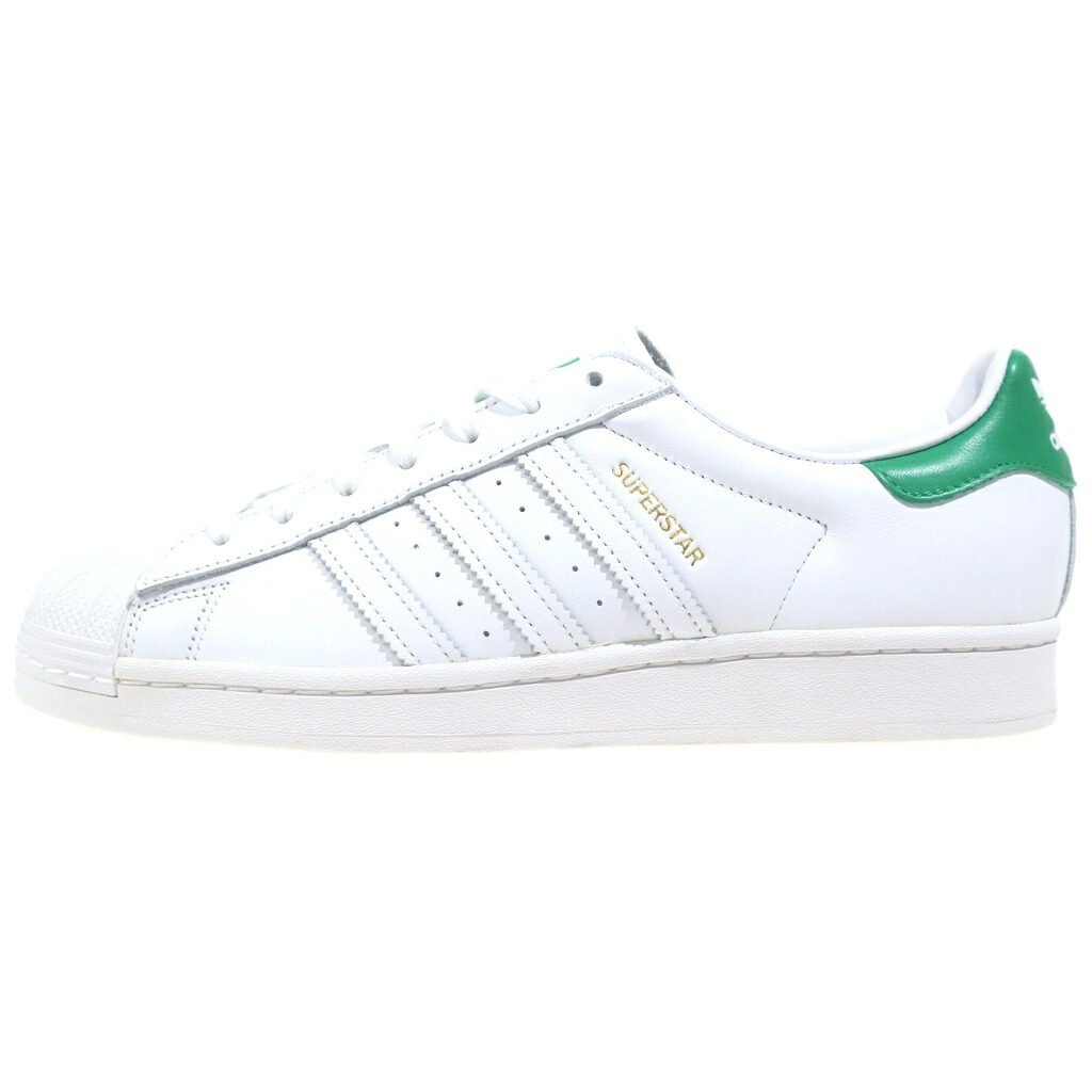 adidas(アディダス) 大きさ:27.0糎 URBAN RESEARCH別注 SUPRSTAR はやりっ児 ローカットスニーカー 白いこと/緑であること US9/27糎 FZ3642【新古品/中古】【座標軸S】【色合い白いこと】【取りまわしバス発着場BRING THRIFT CLOSET あべの店】