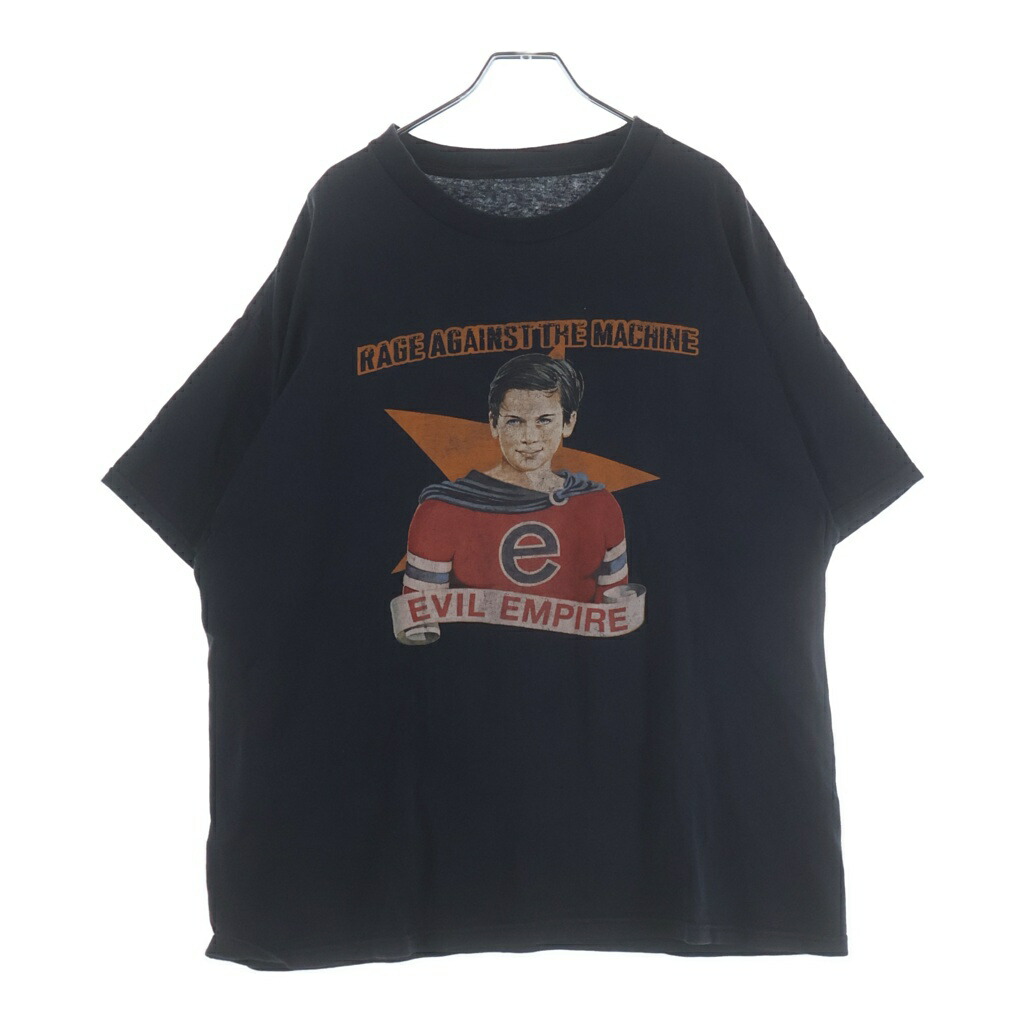 VINTAGE(ヴィンテージ) 90s-00s RAGE AGAINST THE  EVIL EMPIRE 96R 労働者の一団のど首ティーシャツ 黒いこと【中古】【度合いB】【色つや黒いこと】【取りまわしバス発着場BRING福岡天神店】