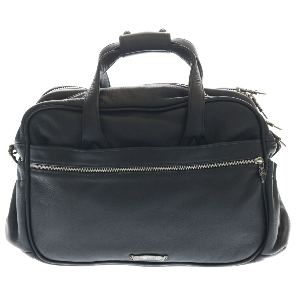 CHROME HEARTS(クロムハーツ) DIAPER BAG ダイパー なめし革ハンドバック 黒いこと【中古】【座標軸A】【色合い黒いこと】【取りまわしバス発着場原宿】