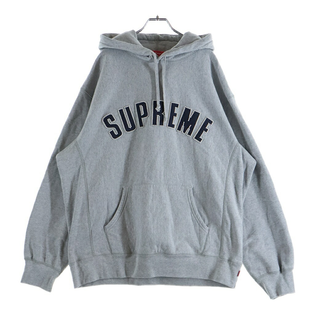 SUPREME(シュプリーム) 大きさ:XL 21AW Arc Pearl Logo アーチパールロゴ フーディー ティーシャツパーカー 薄墨色【中古】【座標軸B】【色合い薄墨色】【取りまわしバス発着場BRING梅田茶屋町店】